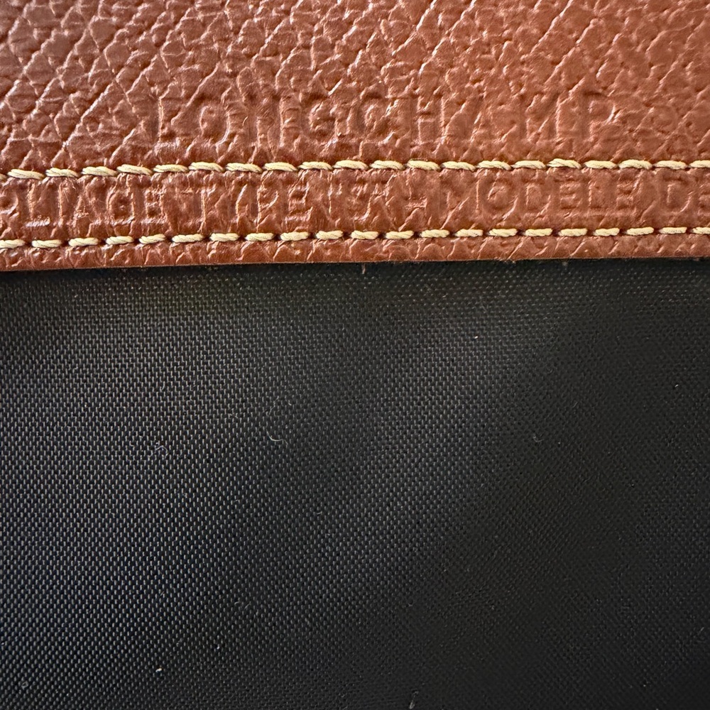 Longchamp Black and Brown Tote Bag - Picture 8 of 10
